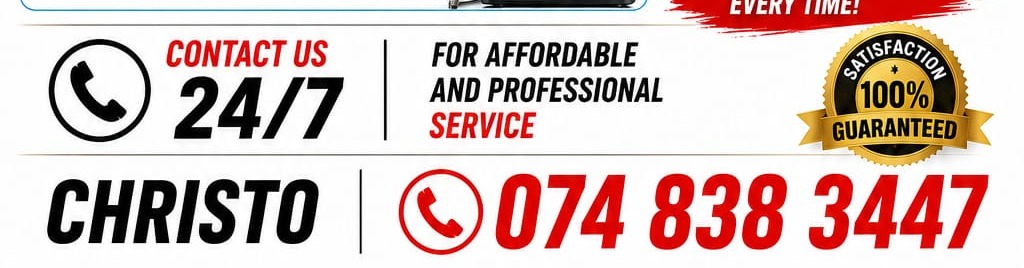 Contact area from original flyer showing phone number