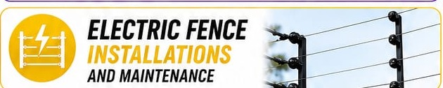 Electric fence installations